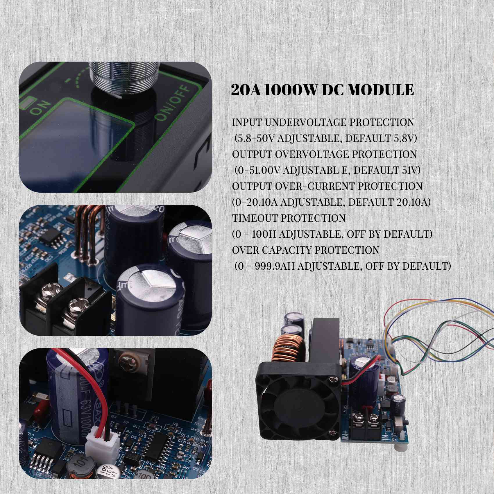 [NEWA08R] WZ5020L 20A 1000W Co - Step Down Dc Power Supply Module 1000W avaliação e preço