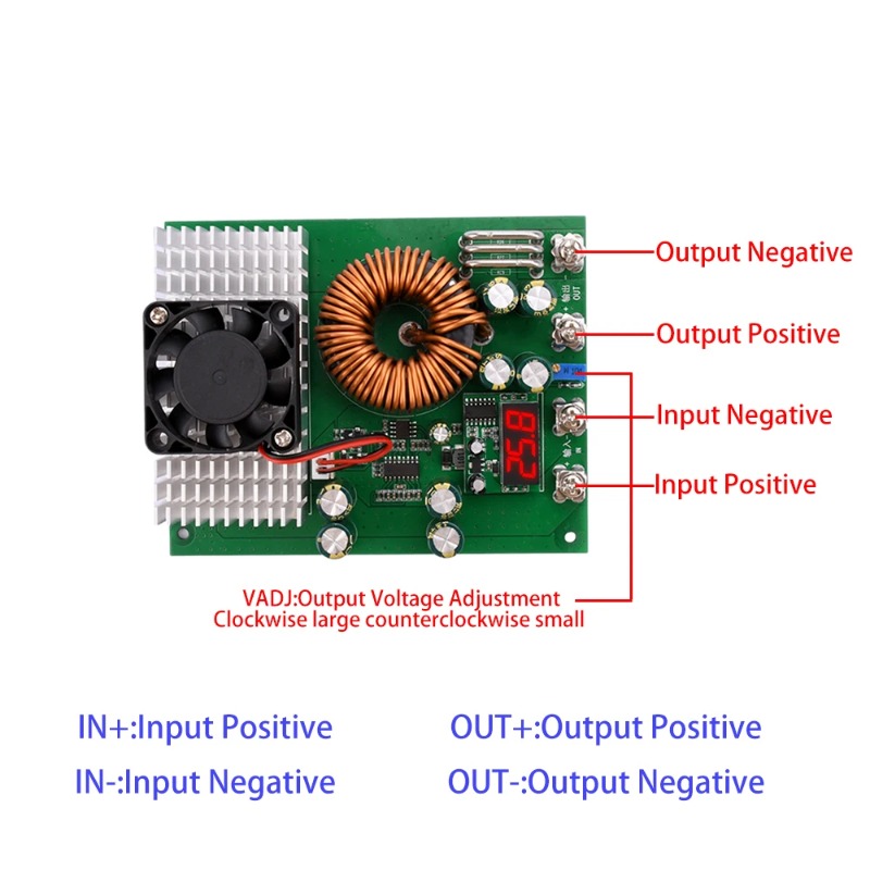 Conversor DC-DC Buck de 1000W  - Step Down Dc Power Supply Module 1000W avaliação e preço
